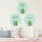 RoomMates Pineapple Crown Dry Erase Hexagon Peel & Stick Decals